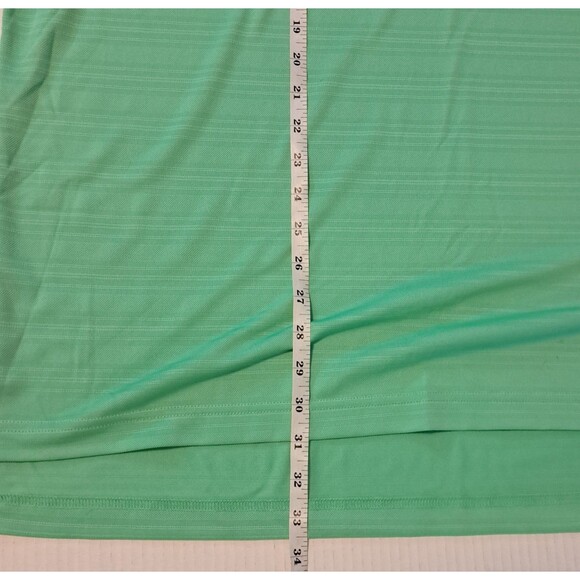 ADIDAS Golf NEW Men's Size 2XL XXL Dri Fit Polo Sport Shirt Green Stripe Coach - Picture 5 of 5